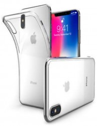 Silicone Back Case Cover For Iphone XS Max - Clear