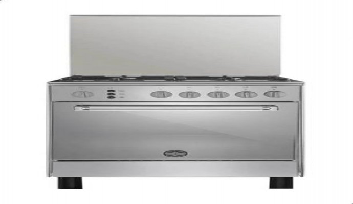 بوتاجاز قائم بذاته بأربع شعلات غاز من لا جيرمانيا 6D80GRB1X4AWW، 60×60 سم - فضي