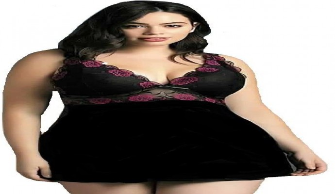 فستان لانجيري اسود