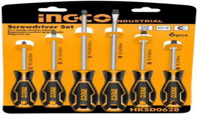 انجكو طقم مفكات متعدد الإستخدام 6 قطع - HKSD0628