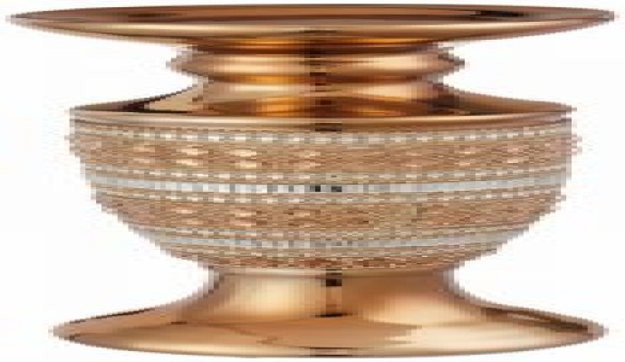 شمعدان ديكور من اتش اس جي - ذهبي