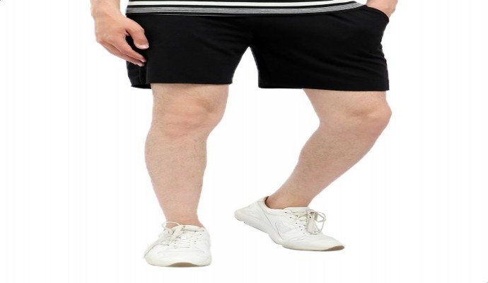 شورت قطن بأستك ورباط بجيوب جانبية