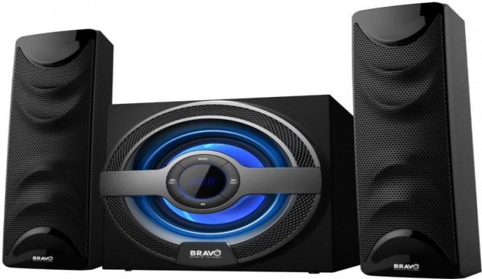 مكبر صوت ستيريو من برافو S-7000 - اسود