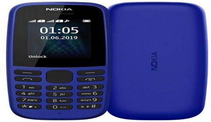 نوكيا 105 - موبايل 1.77 بوصة ثنائي الشريحة - أزرق