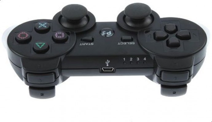 وحدة تحكم لمشغل العاب الفيديو بلاي ستيشن 3 - اسود