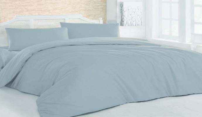 ماجولي بحر هوم كوليكشن حجم مفرد,نسيج قطن,نمط لون موحد,رمادي - مجموعات اغطية لحاف السرير