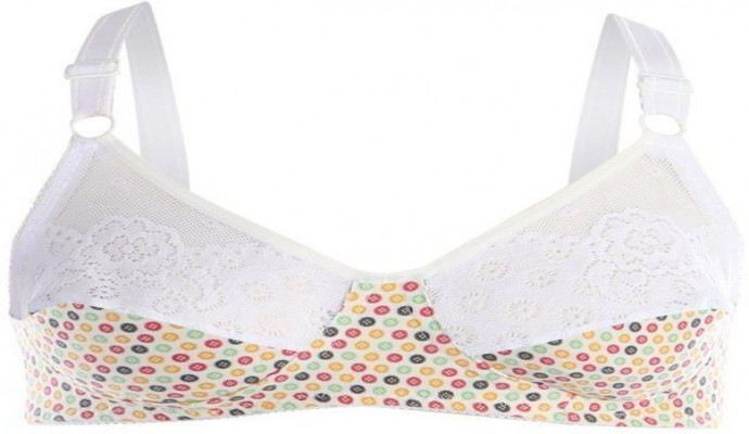 برا حريمي مطبوع - قطن