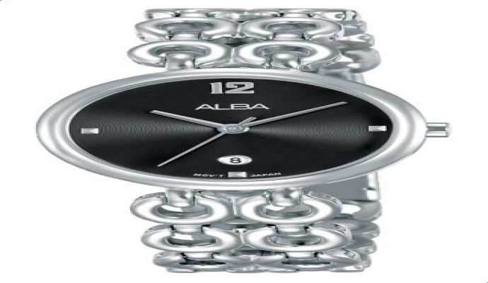 ساعة يد رسمية ستانلس ستيل انالوج بعقارب للنساء من البا - AH7Q53X1، فضي