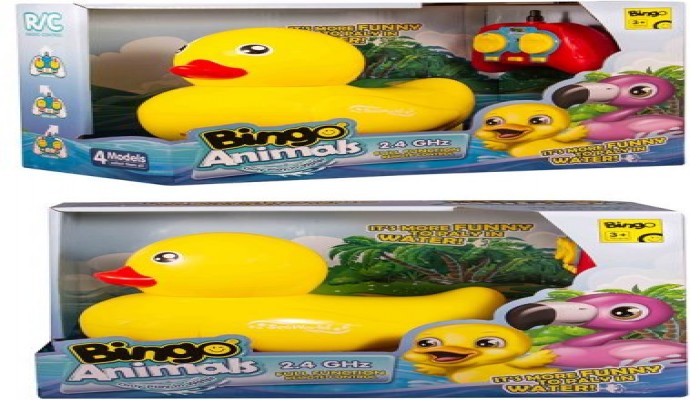 لعبة المياه على شكل بطة للاطفال من بينجو - متعددة الالوان